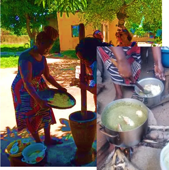 Femmes africaines en cuisine traditionnelle